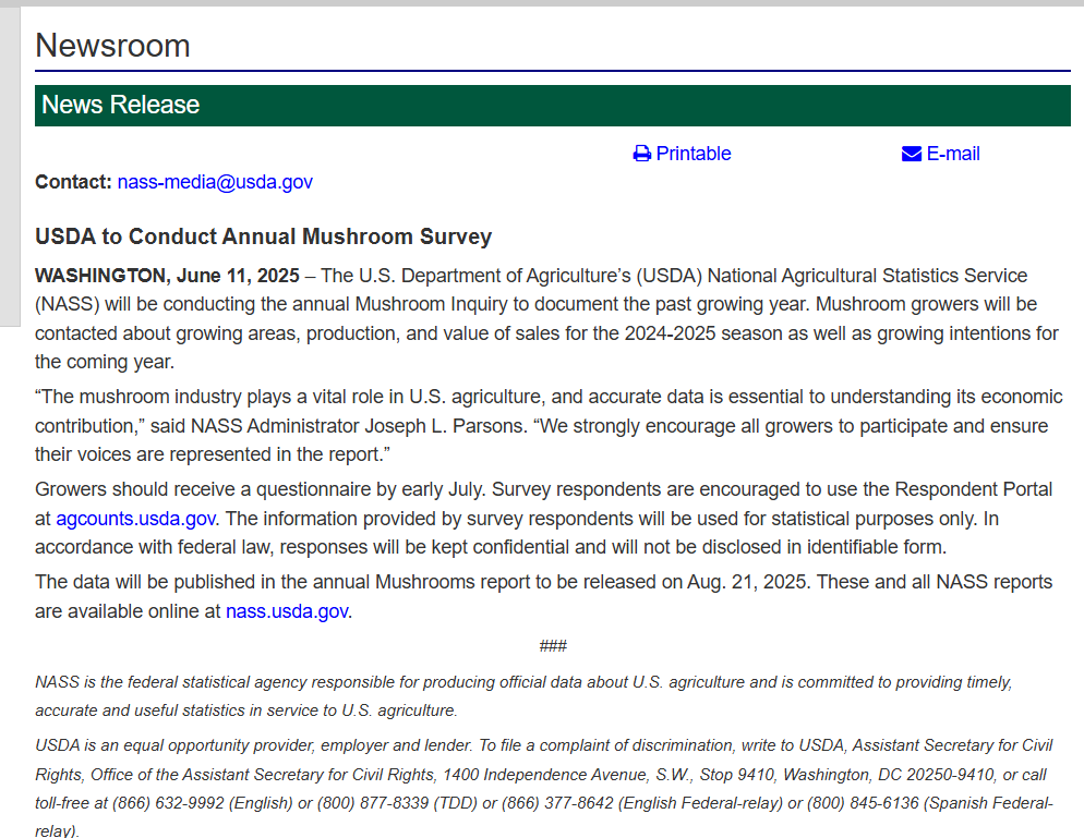 we cant get corn production right within a billion bushels the last 10 yrs

but thankfully we have funding for mushrooms