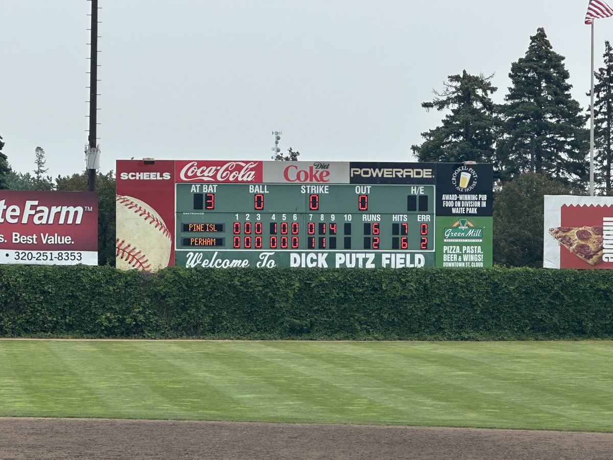 A HUGE top of the ninth puts Perham down four!