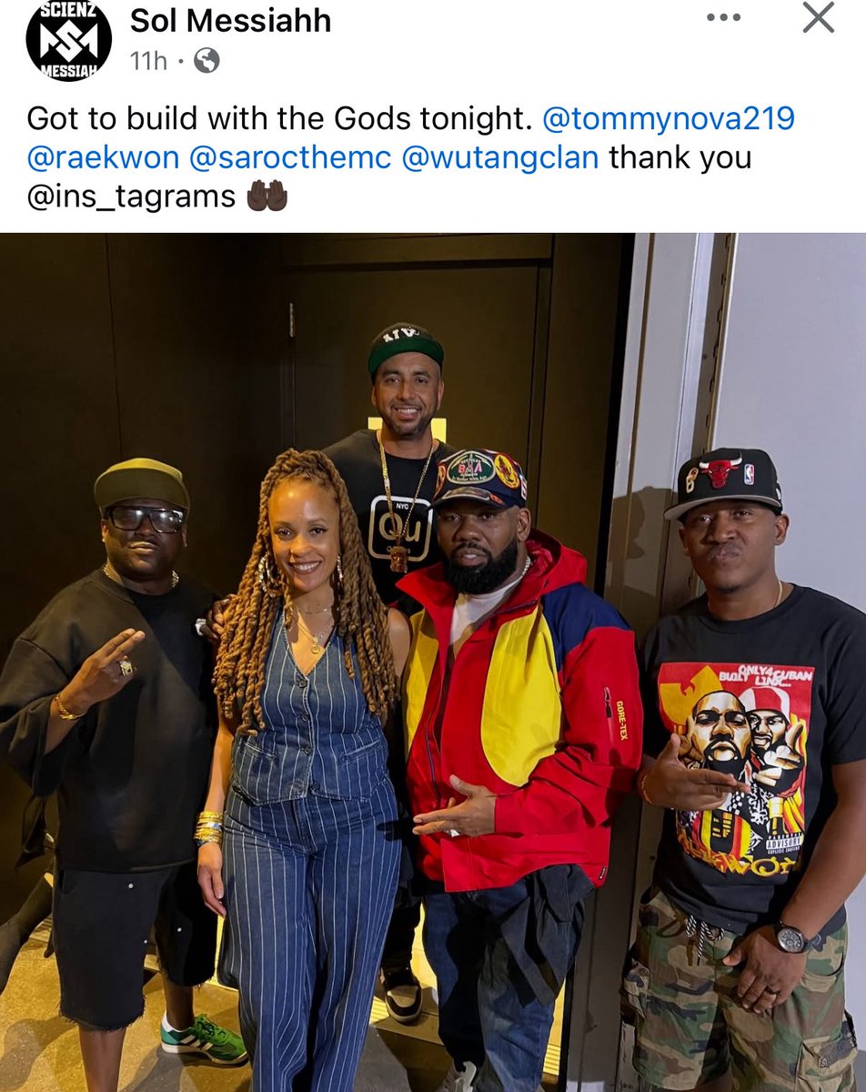 Throwing this out to the hip hop gods but <a href="/sarocthemc/">sa-roc</a> <a href="/Raekwon/">Raekwon The Chef</a> with <a href="/solmessiah/">Sol Messiah</a> producing the entire album would just be INCREDIBLE!!! Let’s go!:)