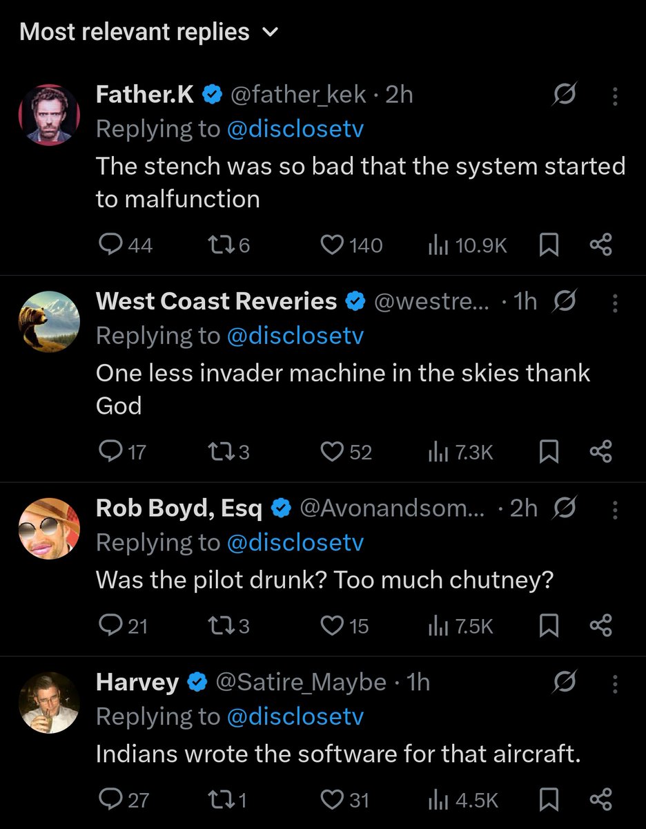 Earlier we used to see Musalmans posting laughing emoji at every tragedy.

White Christians are dangerous than them. Indians did nothing to them except maybe contributing to build their country.