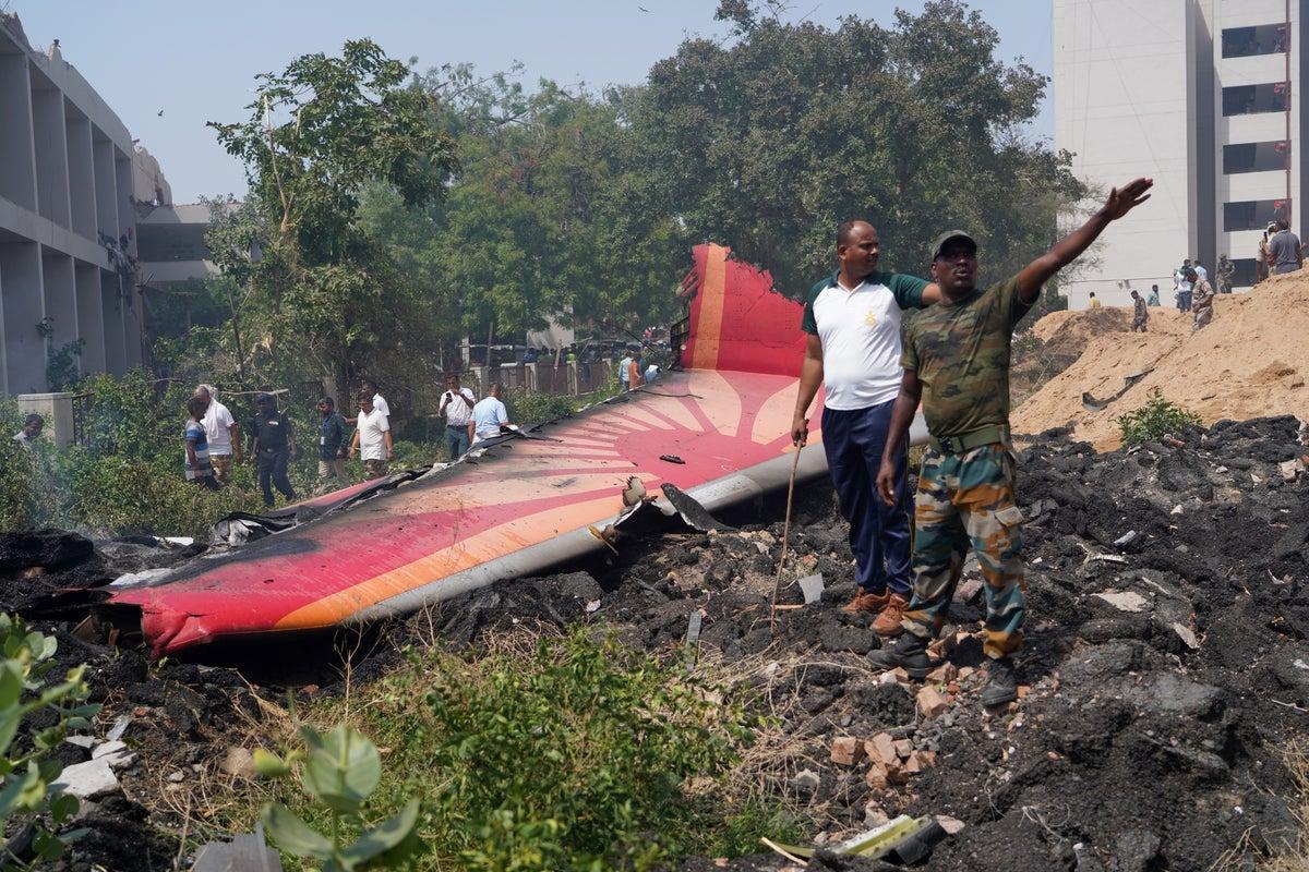air india ai 171 plane crash image