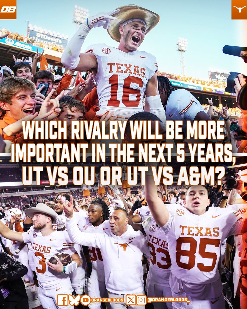 Which Rivalry Game Will Matter More Over the Next 5 Years?

Texas vs OU or Texas vs Texas A&amp;M?