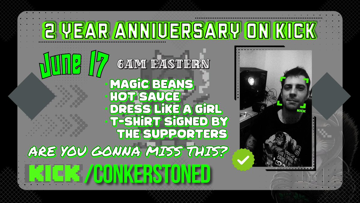 conkerstoned (@conkerstoned) on Twitter photo the day is coming!
are you gonna miss this?
<a href="/KickStreaming/">Kick</a> <a href="/StakeEddie/">Eddie</a> <a href="/Svntvmvriv/">Santamaria</a> #kickpartner #kickstreamers kick.com/conkerstoned <a href="/ninkeratv1/">NinkeraTV</a> <a href="/momonicats/">Mônicats Miyazaki</a> <a href="/SimuverseD/">SimuverseDen Creator</a> the day is coming!
are you gonna miss this?
<a href="/KickStreaming/">Kick</a> <a href="/StakeEddie/">Eddie</a> <a href="/Svntvmvriv/">Santamaria</a> #kickpartner #kickstreamers kick.com/conkerstoned <a href="/ninkeratv1/">NinkeraTV</a> <a href="/momonicats/">Mônicats Miyazaki</a> <a href="/SimuverseD/">SimuverseDen Creator</a>