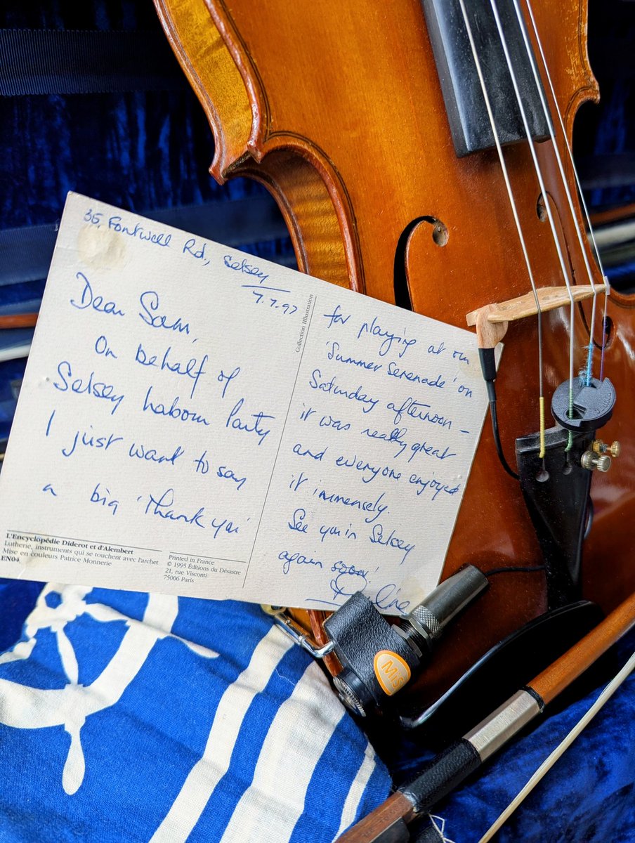 sambaars's tweet image. I've had this postcard from Selsey Labour Party (aka my gran and her mate Pauline) in my violin case since 1997. I don't remember what I played at the 'Summer Serenade', but I do know it failed to turn the tide on Selsey's 700-year wait for a @UKLabour MP.
