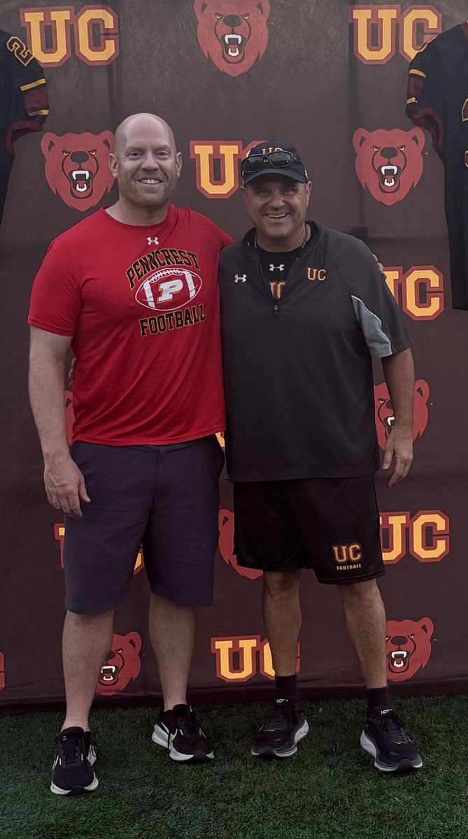 Great night on #PattersonField with over 80 prospects and their families including captain of my first team in 2001 Paul Graham with his son! Go Bears!