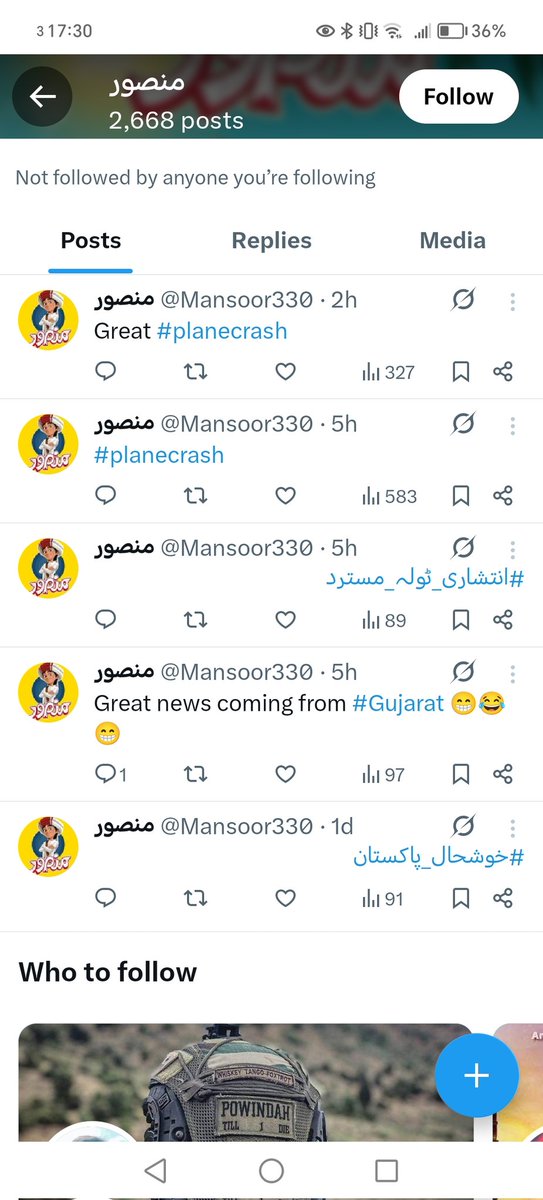 Why are some people happy about the plane crash in India? Please look at the comment made on my post. 
#planecrash #Ahmedabad #AhmedabadPlaneCrash