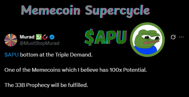 $APU 33B Prophecy will be fulfilled. 🐸