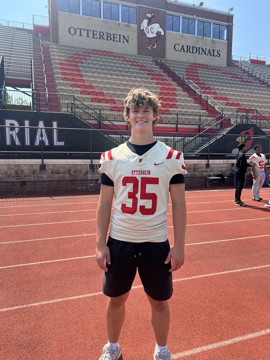 JensenRich35's tweet photo. Thank you  @CoachBBuckler for the junior day invite. I had a great time touring @Otterbein and seeing the athletic and scholar facilities 

@CoachCAdams_ @Ott_Football @CoachMarquis @BWEagleFB https://t.co/YTBdNfgTqf