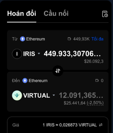 ✔️31 Virtual ~ $62 ➡️ $26k (includes Virtual staking airdrop)
We got 300x with $IRIS
FDV remains stable at $62M
Not jeet ❌
Tysm <a href="/virtuals_io/">Virtuals Protocol</a> <a href="/VaderResearch/">Vader</a>