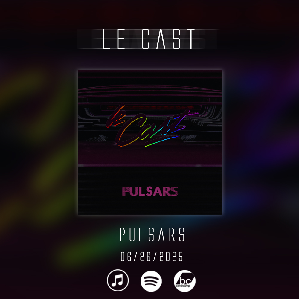 We're excited to welcome Le Cast to the Rosso Corsa family with their new album Pulsars, dropping 06/26/2025! Pulsars is a beautiful blend of cinematic synthwave with a French touch, perfect for late drives into the sunset.
#newmusic #synthwave #retrowave