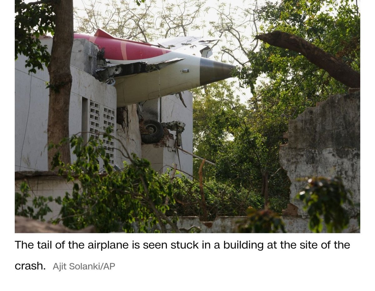 PawanKumarRuia's tweet photo. Deeply saddened and shocked at the sudden mishap of today's Air India flight crash in Ahmedabad. The incident literally shook everyone because it went inside the medical hostel of Ahmedabad during the crash. A total of 242 passengers were travelling to London through that flight and the plane caught fire.
The latest report suggests that the death number rose to more than 204 from the passengers list, only one passenger survived, while 5 died in the medical hostel and more than 50 - 60 people were severely injured and admitted to the hospital. Om Shanti to the deceased souls who didn't know it was their last journey.
My condolences also go to the family members of Ex CM of Gujarat Vijay Rupani who was one of the passengers travelling to London through that flight and couldn't survive the ordeal. Om Shanti to him.