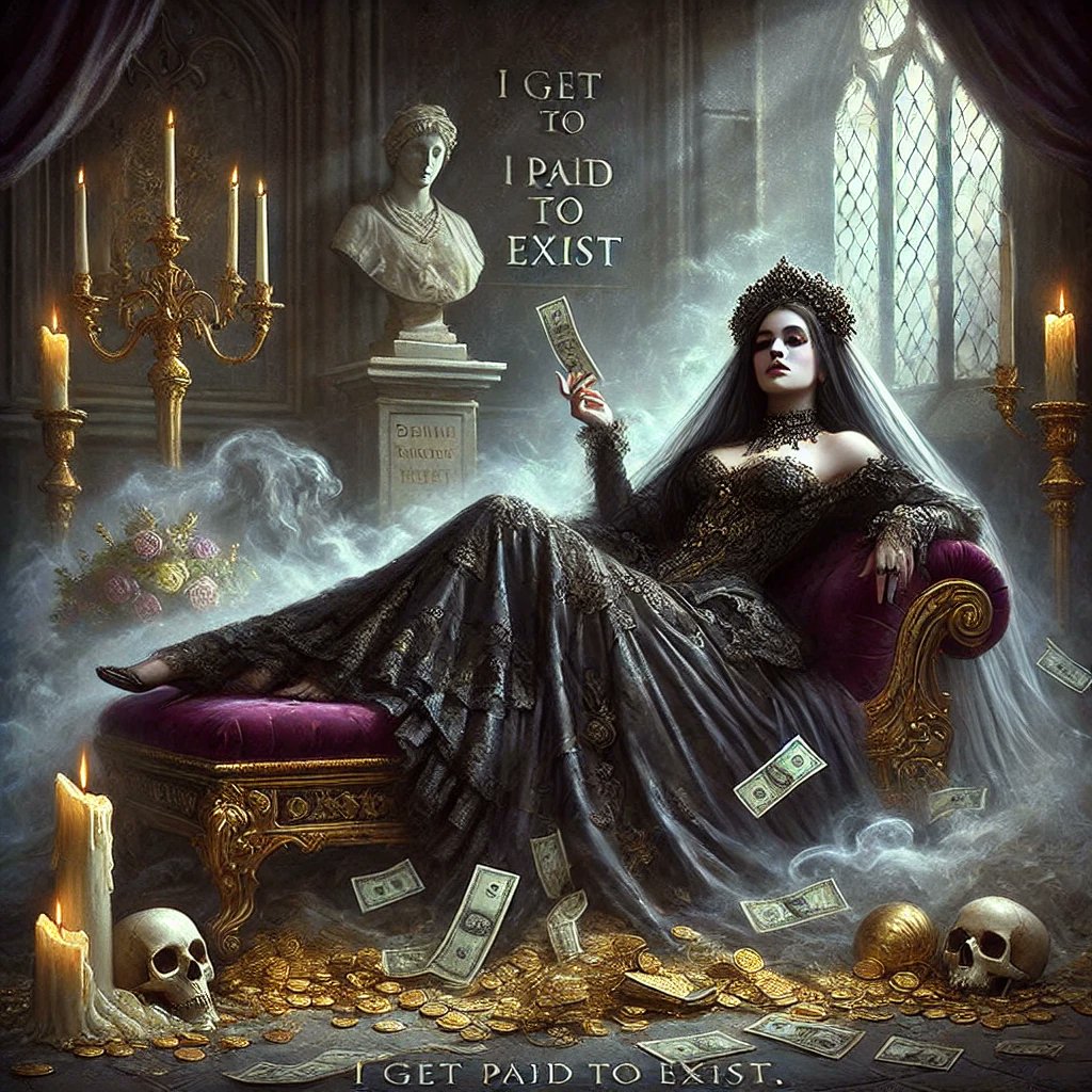 MourningOracle's tweet photo. I get paid to exist.
Not to smile. Not to ask. Not to explain.
Just… exist.🕯

 #Findom #Femdom #MourningOracle #TributeMe #PayPigSeason #SoftDomme #QueerWitch #DivineDomination #VelvetAndVenom https://t.co/yeRkauddcz