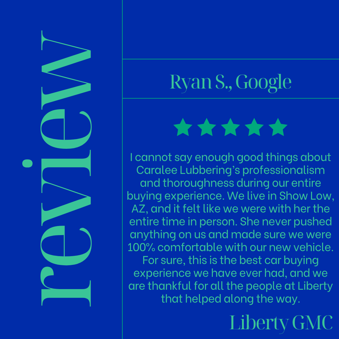 Thank you for sharing your experience, Ryan! Caralee truly goes above and beyond to ensure every customer is completely satisfied without any pressure. We’re so glad we could make this process seamless for you, even from Show Low! We’re grateful for your business.