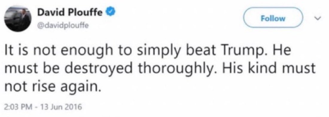 LauraLoomer's tweet photo. Wow @brian_armstrong is a real piece of work. 

On the same day he had President Trump speak at his summit and the same day he’s gaslighting us all by pretending to be pro-Trump, @coinbase was hoping nobody would notice the fact that TODAY, the same day Trump spoke at the Coinbase Summit, Coinbase officially hired @davidplouffe to work for them.

.@brian_armstrong what are you doing?

I’d advise everyone who surrounds President Trump @realDonaldTrump @JDVance to stay far away from the radical leftists at Coinbase. It appears they want to exploit their access to the White House to employ Obama operatives like @davidplouffe. 

Plouffe ran Kamala Harris’s @KamalaHarris failed Presidential campaign, he wasted $1 BILLION on running Kamala Harris for President, and he called for the jailing of Donald Trump. Plouffe was Obama’s campaign manager and he said “The Trump-Vance ticket is the angriest ticket in US history”.

Coinbase’s CEO sat next to @DavidSacks and President Trump at a recent White House round table regarding crypto. 

Plouffe is a total Trump hater who wants to eradicate MAGA. He calls Trump a “convicted felon” and he wanted Trump to be jailed and die in prison. Plouffe is also pro open borders and pro -illegal alien. 

I have compiled some of his nastiest tweets against President Trump and @JDVance below. 

Does Coinbase want to eradicate MAGA too? Why would you hire someone to work for you who called for the genocide of President Trump and his supporters? 

See screenshots below 👇🏻 

This is pro level gaslighting by Brian Armstrong, the CEO of Coinbase. 

Shameful behavior by @coinbase. 

I’m going to show this to President Trump.