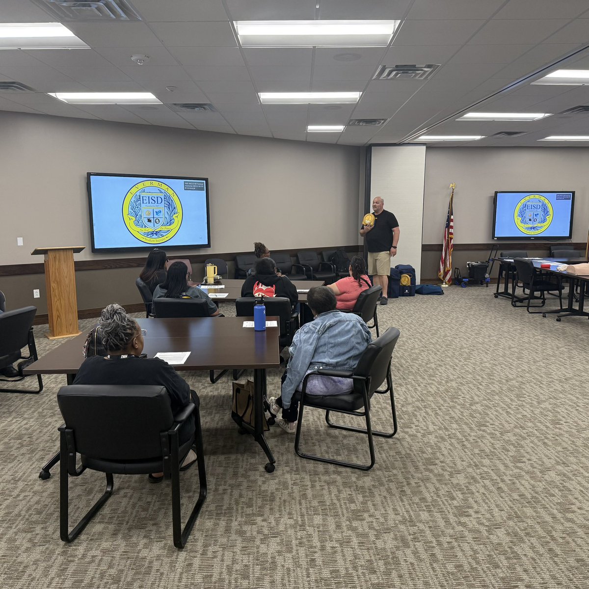 A full house for AED and CPR training!
