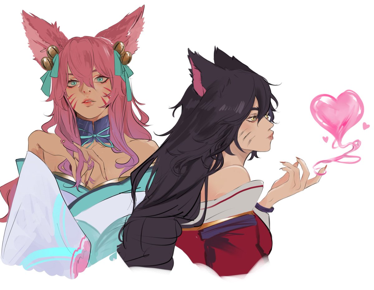 lil doodle 🦊💞 #Ahri #LeagueOfLegends