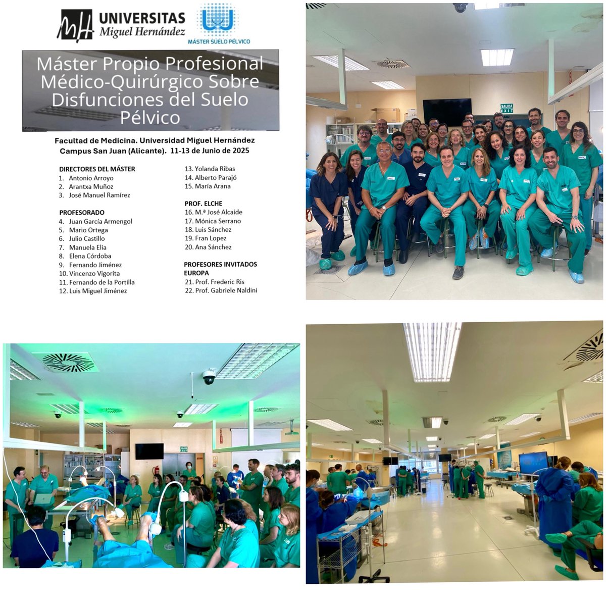 Mario Ortega López (@marioorlo) on Twitter photo Fantástico Master S. Pélvico.
Gracias Antonio, Arancha y J. Manuel. Gracias ColoproctoElche
<a href="/LuismiJ76/">Luismi Jiménez</a>
<a href="/fernandjimenez/">Fernando Jimenez</a>
<a href="/VVigorita/">Vincenzo Vigorita MD, PhD, EBSQ-c, FACS</a>
<a href="/LuisSanchezGlln/">Luis Sánchez-Guillén</a>
<a href="/AnaSanchezRom/">Ana Sánchez Romero - MD</a>
<a href="/MaraJosAlcaide1/">María José Alcaide</a>
<a href="/Msnavidad/">Mónica Serrano-Navidad</a>
<a href="/franloarias/">Francisco López Rodriguez -Arias</a>
<a href="/AECP_FAECP/">AECP</a>
<a href="/coloproctoaec/">Coloproctología-AEC</a>
<a href="/Hospital_FJD/">Fundación Jiménez Díaz</a>
<a href="/quironsalud/">quirónsalud</a>
<a href="/coloproctoelche/">coloproctoelche</a> Fantástico Master S. Pélvico.
Gracias Antonio, Arancha y J. Manuel. Gracias ColoproctoElche
<a href="/LuismiJ76/">Luismi Jiménez</a>
<a href="/fernandjimenez/">Fernando Jimenez</a>
<a href="/VVigorita/">Vincenzo Vigorita MD, PhD, EBSQ-c, FACS</a>
<a href="/LuisSanchezGlln/">Luis Sánchez-Guillén</a>
<a href="/AnaSanchezRom/">Ana Sánchez Romero - MD</a>
<a href="/MaraJosAlcaide1/">María José Alcaide</a>
<a href="/Msnavidad/">Mónica Serrano-Navidad</a>
<a href="/franloarias/">Francisco López Rodriguez -Arias</a>
<a href="/AECP_FAECP/">AECP</a>
<a href="/coloproctoaec/">Coloproctología-AEC</a>
<a href="/Hospital_FJD/">Fundación Jiménez Díaz</a>
<a href="/quironsalud/">quirónsalud</a>
<a href="/coloproctoelche/">coloproctoelche</a>