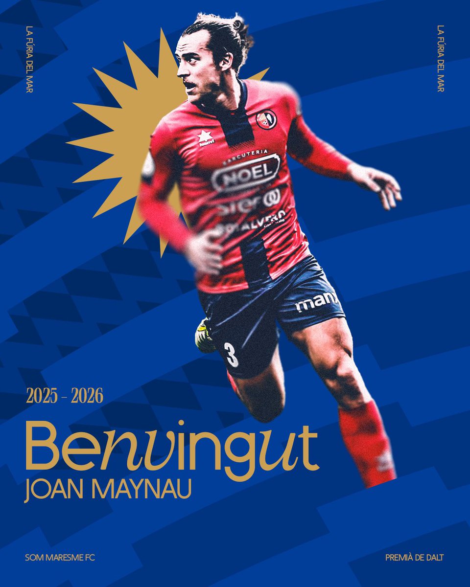 ✍️ 𝑩𝒆𝒏𝒗𝒊𝒏𝒈𝒖𝒕 𝒂𝒍 𝑺𝒐𝒎 𝑴𝒂𝒓𝒆𝒔𝒎𝒆 𝑭𝑪, 𝑱𝒐𝒂𝒏 𝑴𝒂𝒚𝒏𝒂𝒖!

𝑴𝒂𝒚𝒏𝒂𝒖 és nou jugador del 𝑺𝒐𝒎 𝑴𝒂𝒓𝒆𝒔𝒎𝒆 𝑭𝑪.

Lateral esquerre amb recorregut, intensitat i capacitat ofensiva.

Arriba del <a href="/UEO1921/">Unió Esportiva Olot</a> per aportar profunditat i treball a la banda.