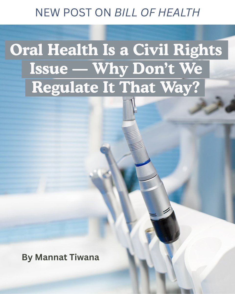 New on the blog: how oral health is a civil rights issue petrieflom.law.harvard.edu/2025/06/12/ora…