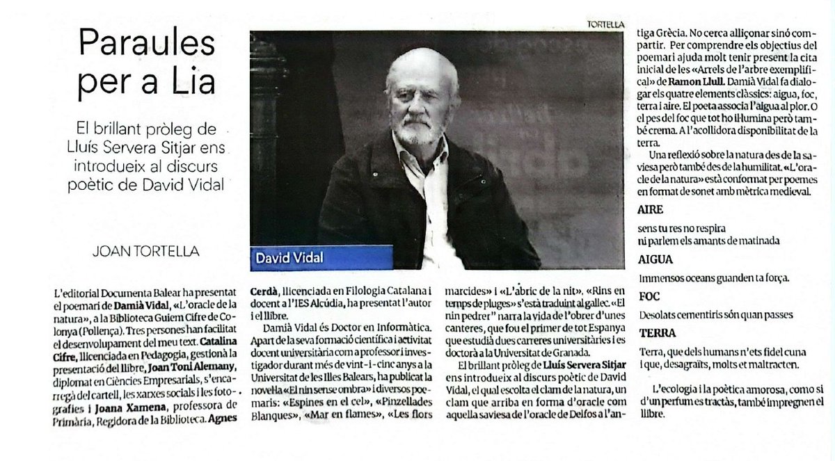 'Diario de Mallorca', suplement 'Bellver en Abril', 12/6/2025