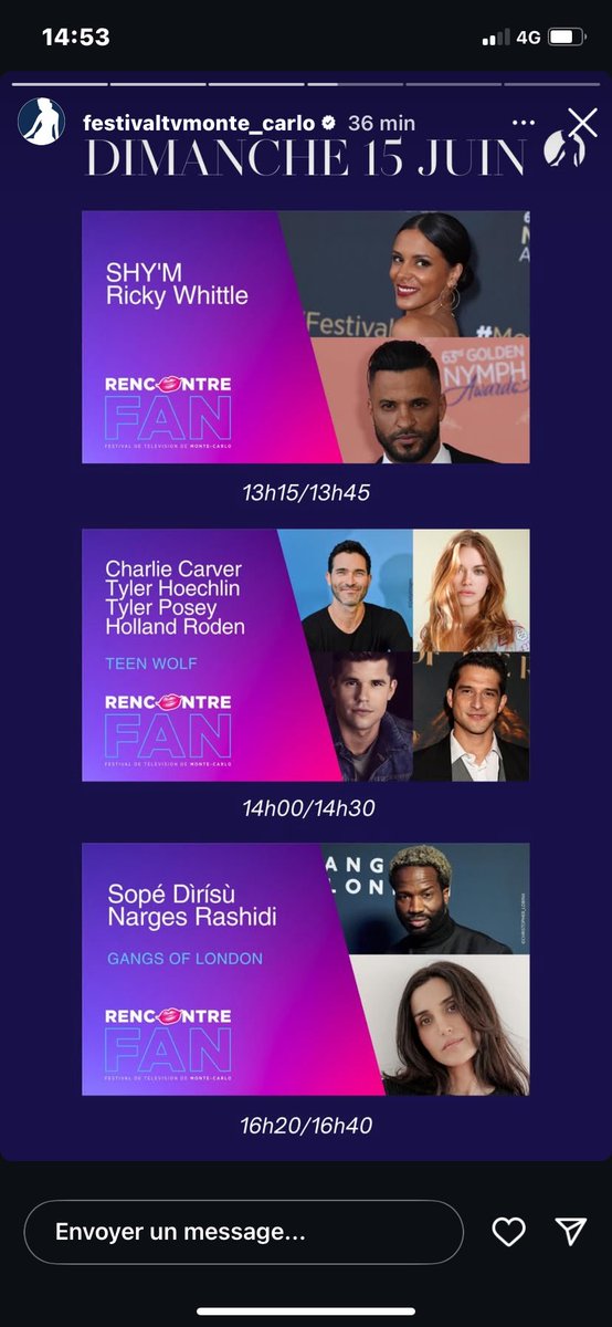 carocats23 (@carocats23) on Twitter photo Do you want to meet your favourite actor <a href="/MrRickyWhittle/">Ricky Whittle</a> ?
Meeting point on Sunday at the #MonteCarloTVFestival !
Wish you a wonderful #Whittleexperience 😊😎🤩❤️
IG Festivaltvmonte_carlo
#Monaco 🇮🇩 Do you want to meet your favourite actor <a href="/MrRickyWhittle/">Ricky Whittle</a> ?
Meeting point on Sunday at the #MonteCarloTVFestival !
Wish you a wonderful #Whittleexperience 😊😎🤩❤️
IG Festivaltvmonte_carlo
#Monaco 🇮🇩
