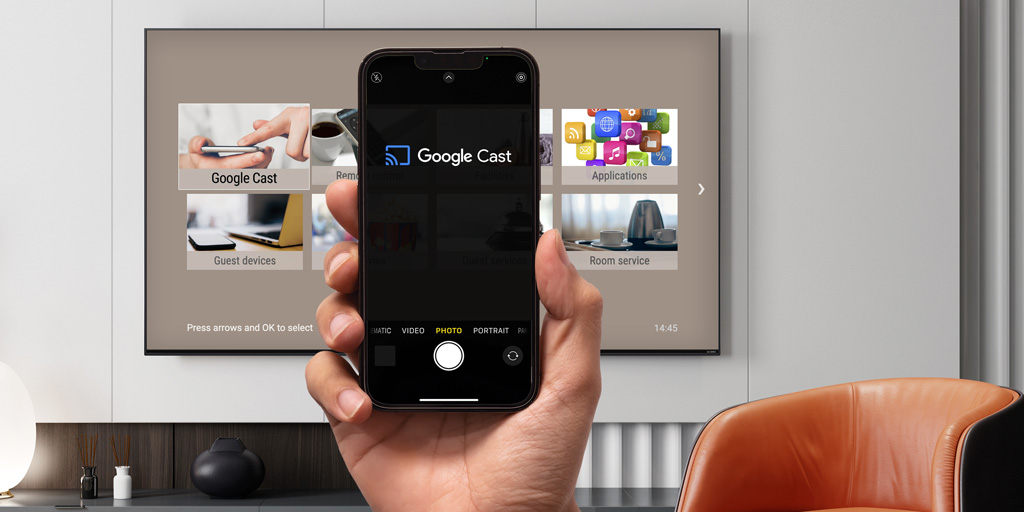 mcom_HOTstream's tweet image. MCOMS announces the integration of its HOTstream Cast Embedded platform with the latest LG Smart Hotel TVs that come with Google Cast™. The integrated solution will be showcased live at MCOMS booth #1800 at HITEC 2025 Indianapolis
Learn more: tinyurl.com/yt4pmwwt 
#HITEC2025