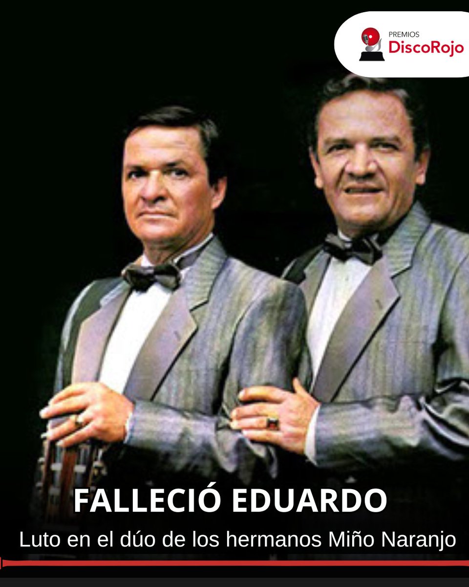 Con 87 años falleció el músico ambateño Luis Eduardo Miño Naranjo, nacido en 1937, miembro del dúo musical Hermanos Miño Naranjo. Su mánager informó que los funerales serán en Cayambe, donde residía Eduardo.