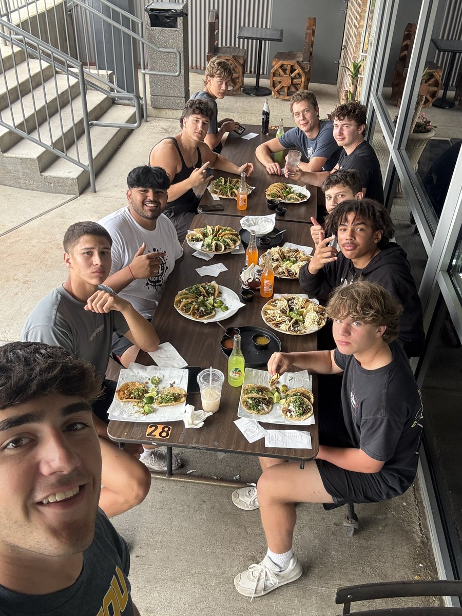 Joey Michelini (@joeymichelini45) on Twitter photo Great team bonding experience with team 4. Crushed some tacos with the guys!
<a href="/Coach_Kirk_67/">Chris Kirkpatrick</a> <a href="/LakeParkFootbal/">Lake Park Lancer Football</a> Great team bonding experience with team 4. Crushed some tacos with the guys!
<a href="/Coach_Kirk_67/">Chris Kirkpatrick</a> <a href="/LakeParkFootbal/">Lake Park Lancer Football</a>