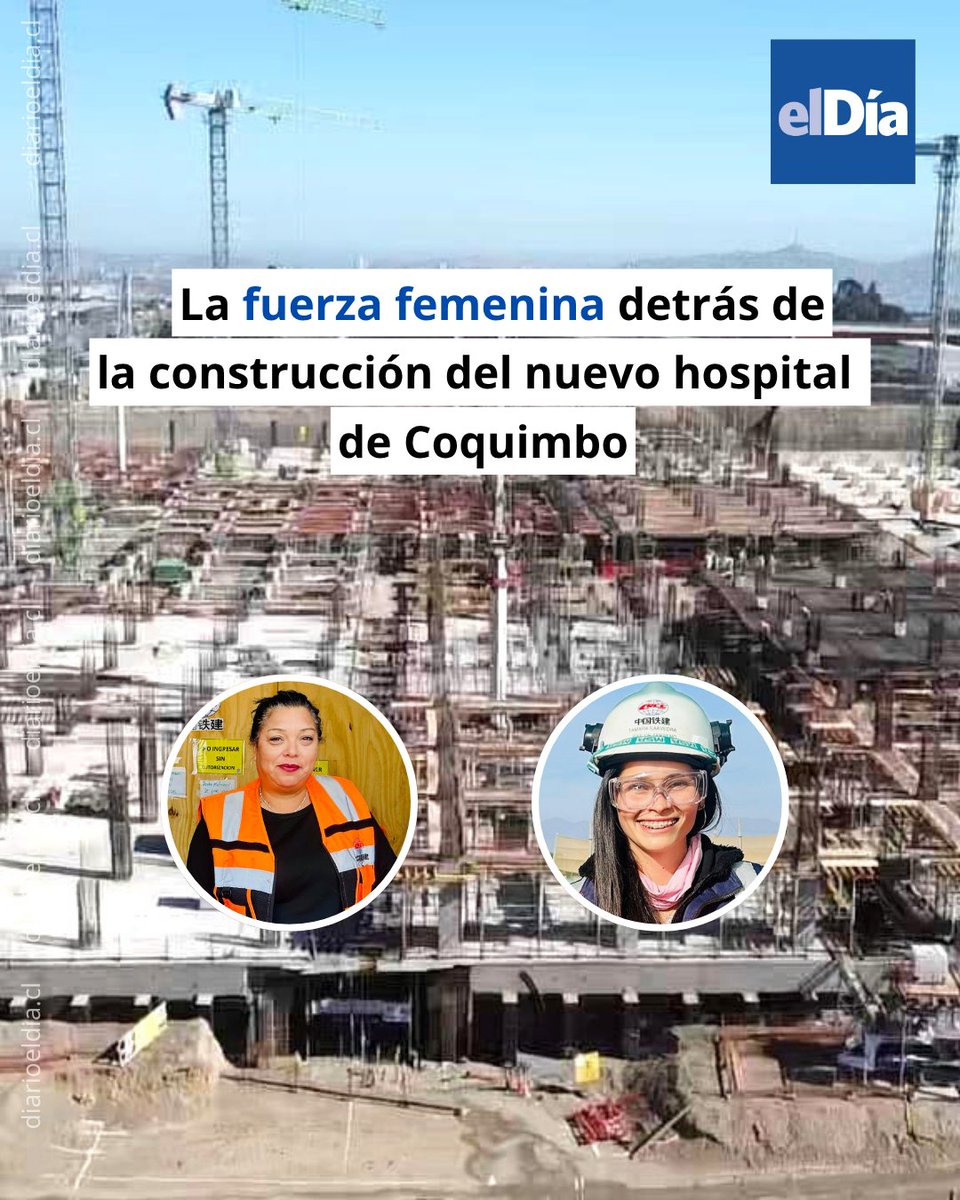 🏥 Johanna, Mónica y Tamara son tres de las mujeres que trabajan arduamente en las obras del moderno establecimiento #ElDíaInforma 👉 tinyurl.com/3h3y79x9