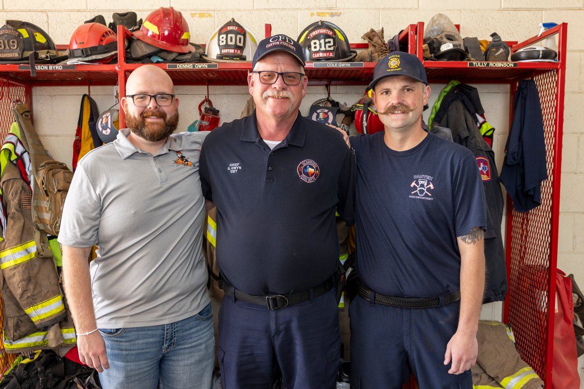 PantexPlant's tweet image. Fighting fires is a family business for the Gwyns. Wyatt is in prevention, Cole is in response, and Dennis is a proud dad. Read more: pantex.energy.gov/news/blog/comi… #PantexProud #FathersDay