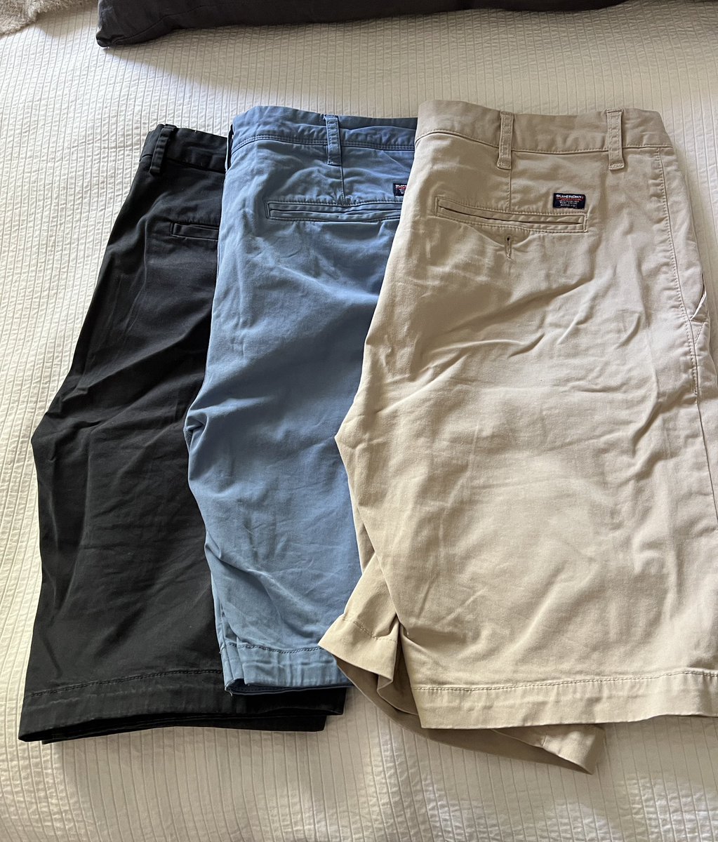 Inventerar shortsförrådet och påminns om att jag köpte tre exakt likadana i olika färger i fjol.
A. Supersmart?
B. Supergubbvarning?
C. Både A och B?