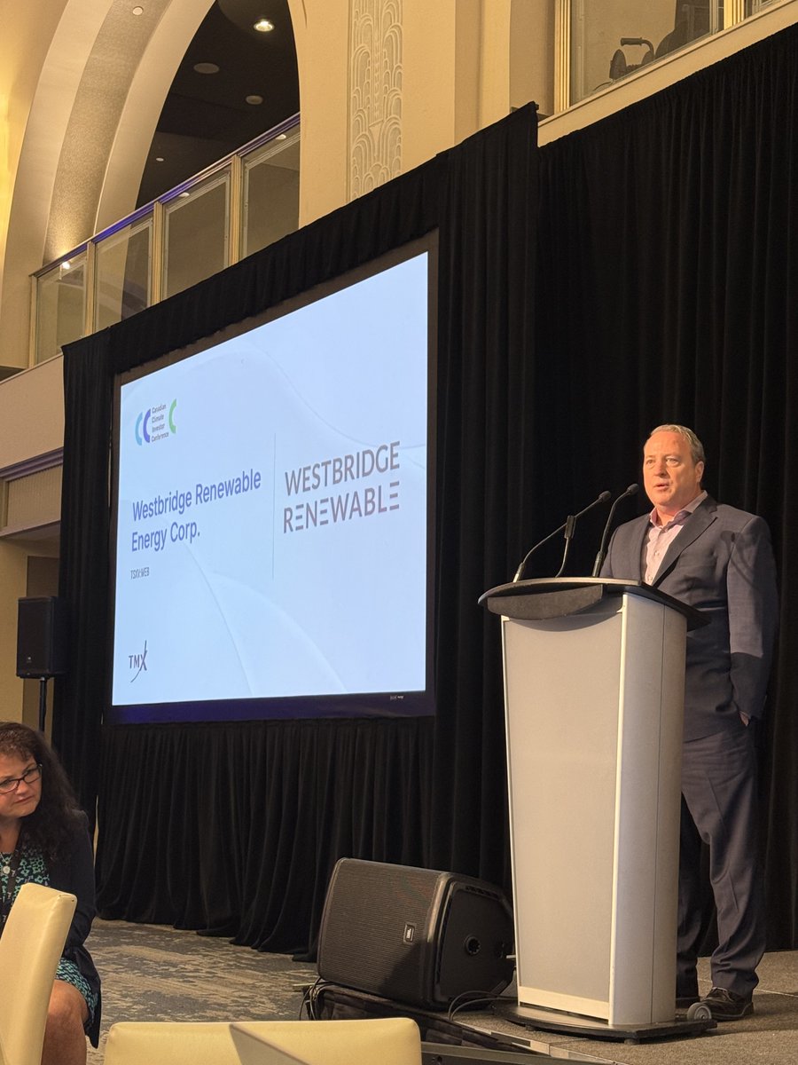 Westbridge Renewable Energy Corp. (TSXV: WEB) (@westbridgeen) on Twitter photo It was a pleasure to participate in the Canadian Climate Investor Conference yesterday hosted by <a href="/tsx_tsxv/">Canada's Markets</a>. Many thanks to all of those who came out and participated. π±ππ It was a pleasure to participate in the Canadian Climate Investor Conference yesterday hosted by <a href="/tsx_tsxv/">Canada's Markets</a>. Many thanks to all of those who came out and participated. π±ππ
