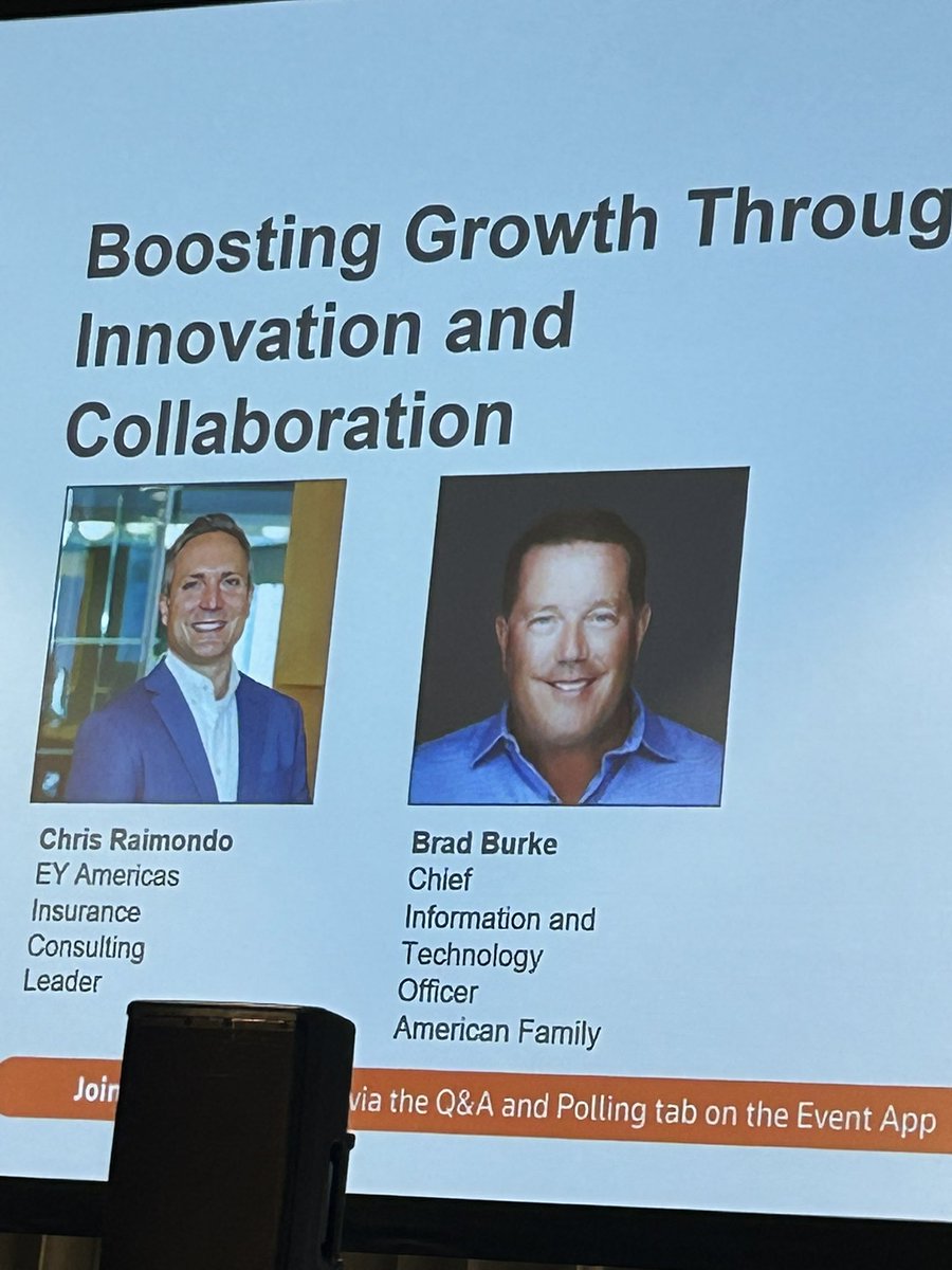 It was very insightful hearing American Family’s Chief Information and Technology Officer Brad Burke on stage at the Future of Insurance Conference.  #amfam