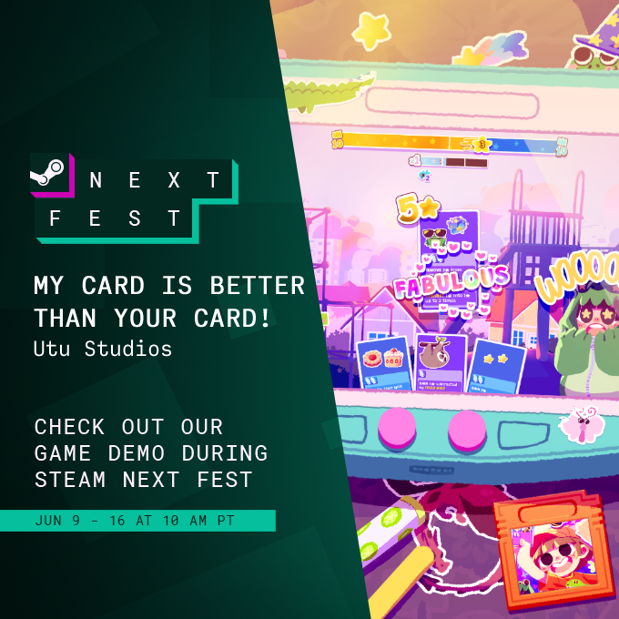 Utu_Studios's tweet image. It's day 4 of #SteamNextFest already! We've been taking it easy today, checking out some fun and weird multiplayer demos! ⭐