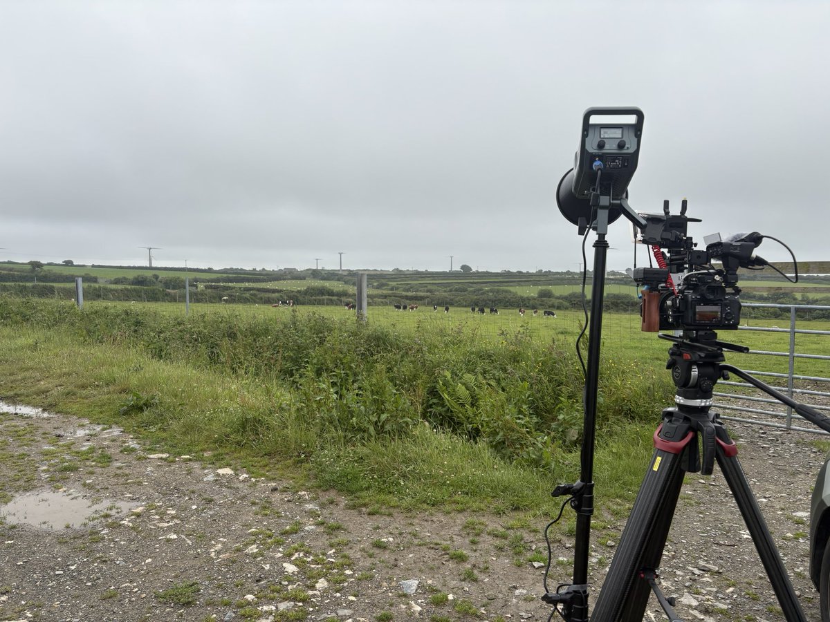 Getting ready for going live this evening on <a href="/BBCSpotlight/">BBC South West</a> to talk wind turbines.

Hoping the rain holds off….