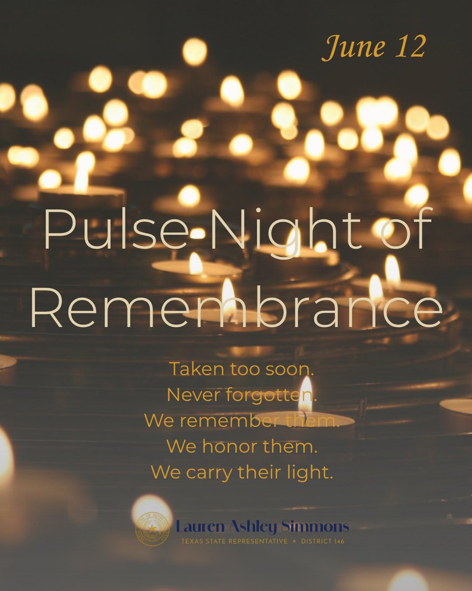Today, we honor the 49 lives taken in the Pulse nightclub shooting on June 12, 2016. We remember them with love, continue to stand with the LGBTQ+ community, and recommit ourselves to building a world free from hate and violence. #PulseRemembrance #HonorThemWithAction 🕯️🏳️‍🌈