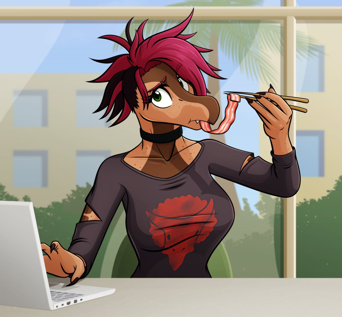 🦒Jana can't draw🦒 (@janacantdraw) on Twitter photo Rebecca from Devlog
(finally played new chapter, yay :D) Rebecca from Devlog
(finally played new chapter, yay :D)