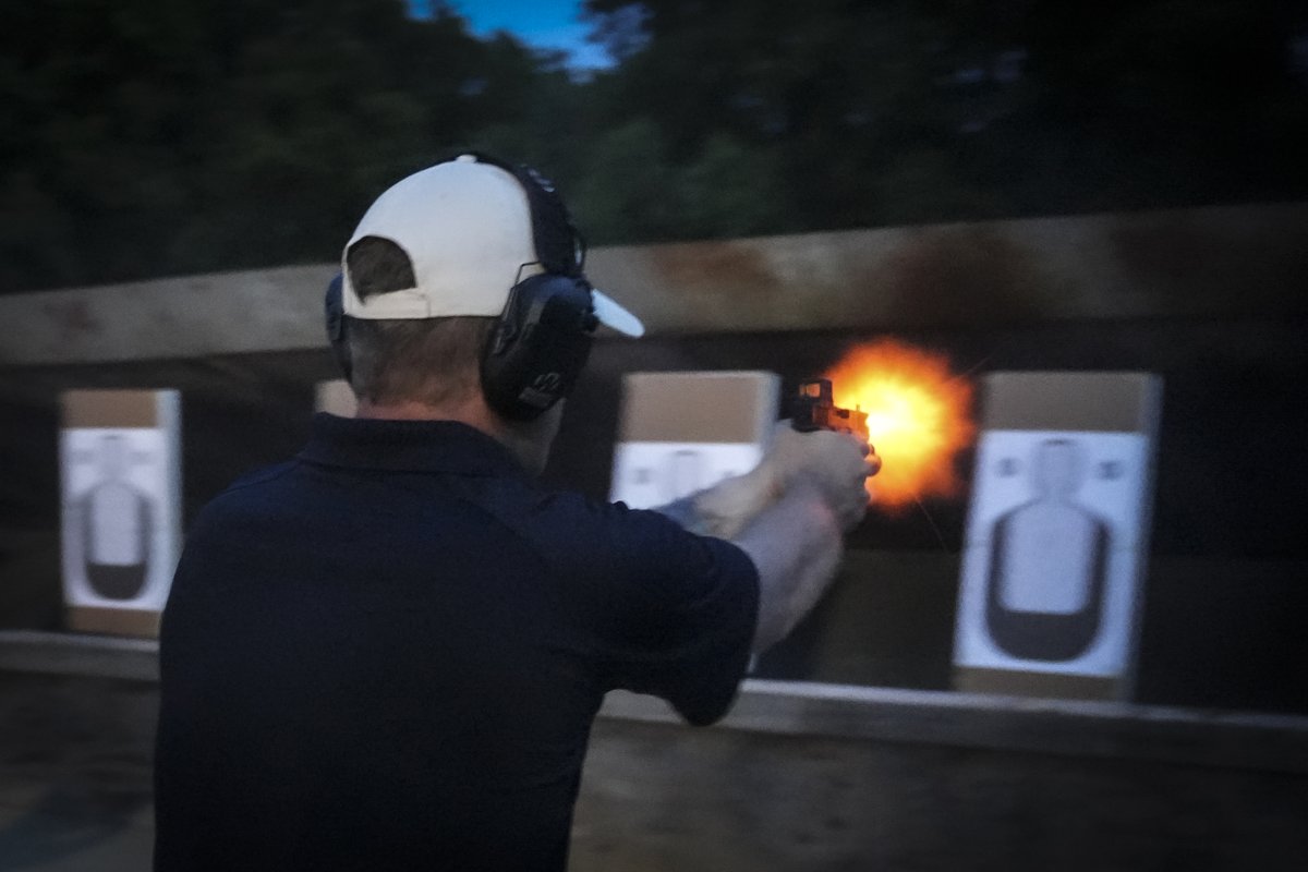 As a part of their training, the peace officer cadets must be able to properly operate their firearms under a variety of conditions and fire with accuracy, even in low-light scenarios.

#BPOC178 #Firearms #NightPractice