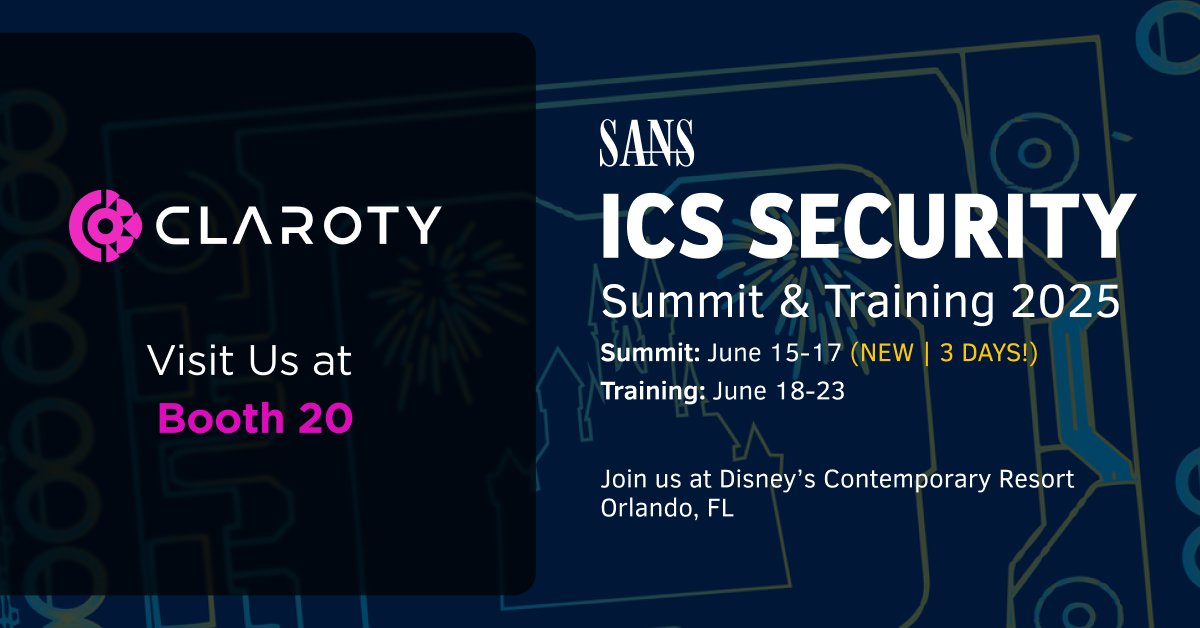 Claroty's tweet image. 🔎 We dove into the #WindowsCE attack surface so you don’t have to. Chat with our #Team82 vulnerability researchers about the lessons learned at Booth 20 during this year’s @SANSICS Summit. hubs.li/Q03rRz6c0 #ICSSummit