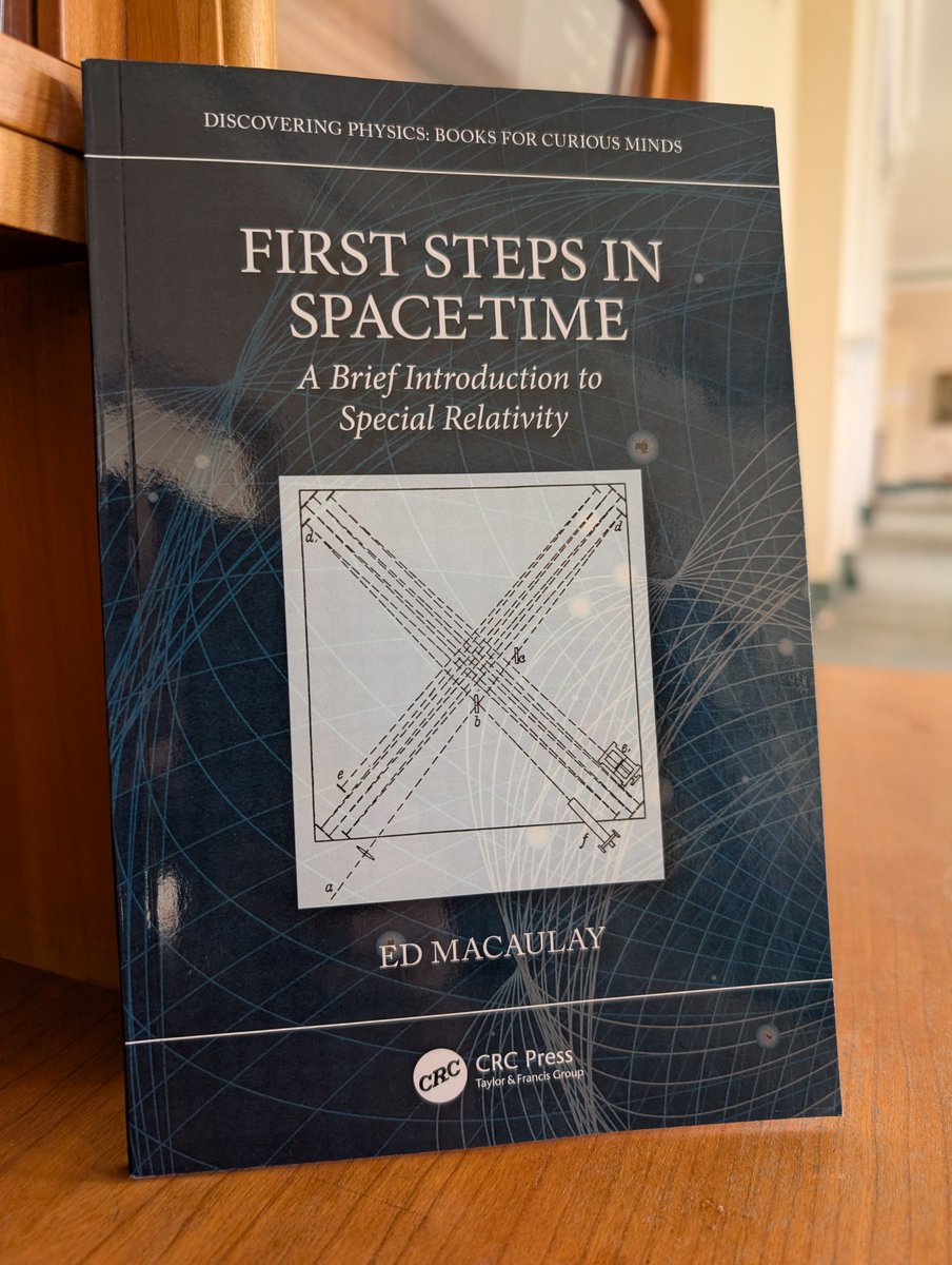 Ed_Macaulay's tweet image. I'm overjoyed to share that - thanks to a huge amount of help, support, and encouragement from friends, family, students, and colleagues, #FirstStepsInSpaceTime has just been published! It's been such a joy working with @CRCPress on this book, and I'm so excited to share it!