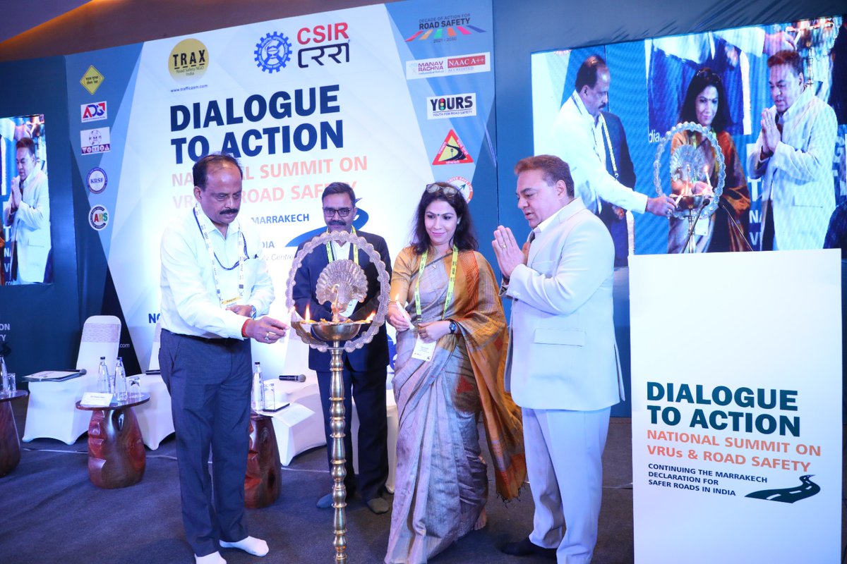 TRAX_Road Safety NGO, India (@trafficzam_del) on Twitter photo We are delighted to share that Dialogue to Action 2025 โ The National Summit for (VRUs) and Road Safety successfully initiated, 12th June 2025! #RoadSafety
Special Thanks Honourable <a href="/AjayTamtaBJP/">Ajay Tamta</a> ji , Minister of State,MoRTH
for his inspiring and motivating address. We are delighted to share that Dialogue to Action 2025 โ The National Summit for (VRUs) and Road Safety successfully initiated, 12th June 2025! #RoadSafety
Special Thanks Honourable <a href="/AjayTamtaBJP/">Ajay Tamta</a> ji , Minister of State,MoRTH
for his inspiring and motivating address.