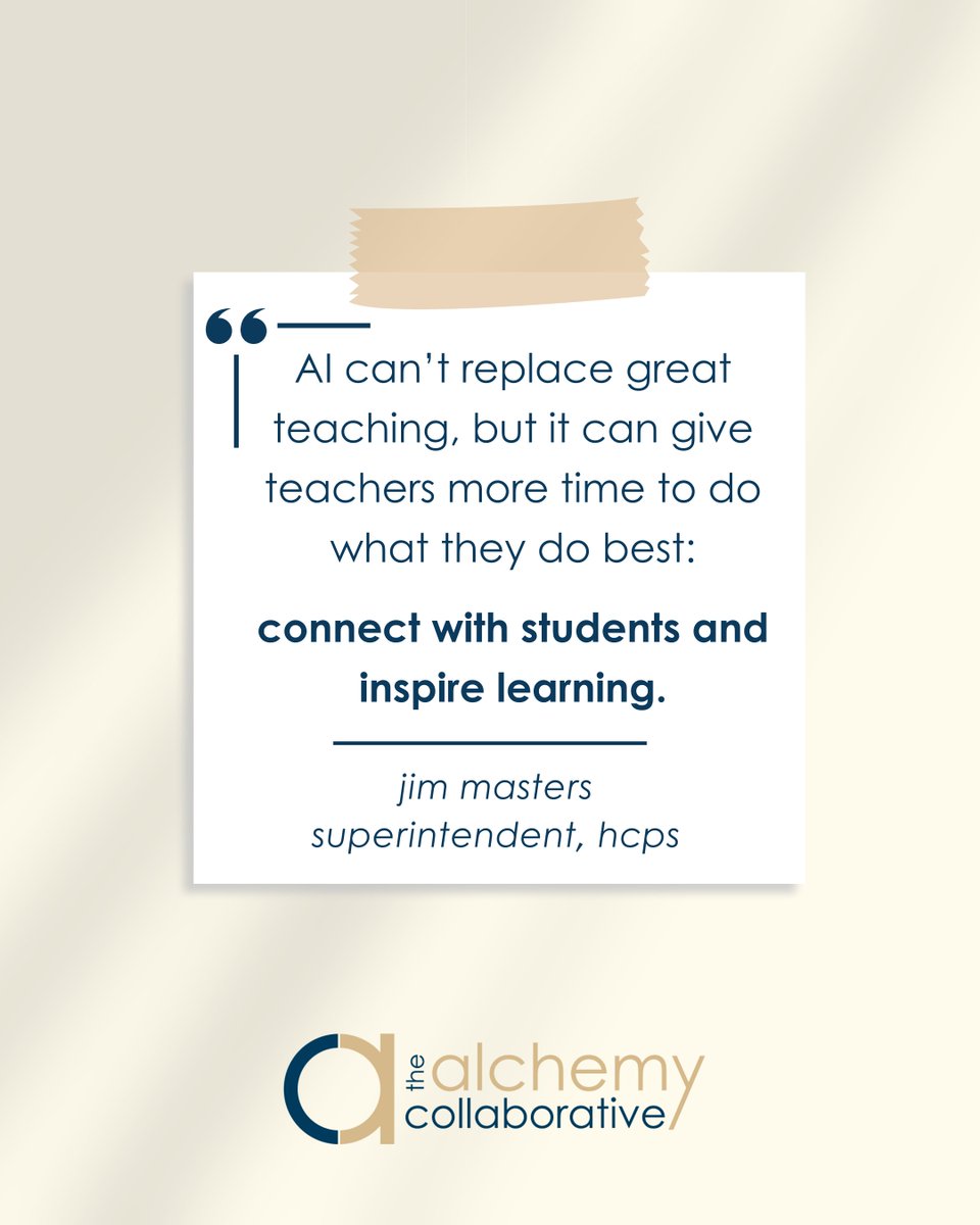 alchemy_collab's tweet image. henry county isn’t afraid of what’s next. 🚀
they’re using ai tools like notebookLM + google gemini to lighten teacher loads and boost student writing.
because innovation doesn’t replace relationships. it protects them. 💛
lnkd.in/gc4i8GDz
#aiineducation #alchemycollab