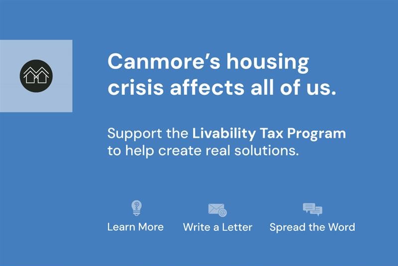The Livability Tax Program is one of the best tools we have to build the 2,000 homes we need to address Canmore's housing crisis.

💬 Write a letter now to share your support at bit.ly/3Z9qKBw 

#canMOREhousing #abpoli