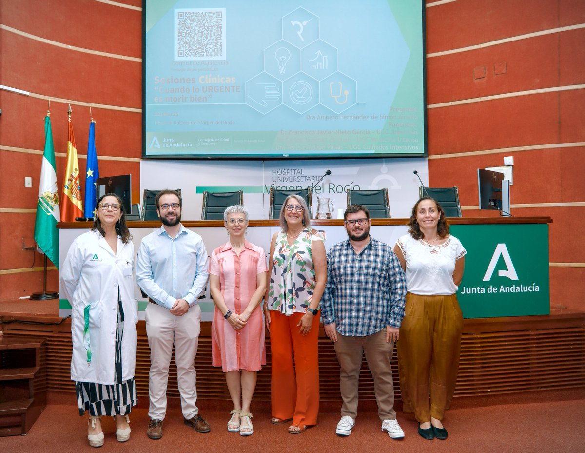 ✅️Hoy hemos tenido una nueva sesión clínica general. 'Cuando lo importante es morir bien', con ponentes de #UrgenciasHUVR, <a href="/MedInternaHUVR/">MedInternaHUVR</a> y <a href="/ucihuvr/">UCIHUVR</a> organizada desde la Unidad de Calidad.