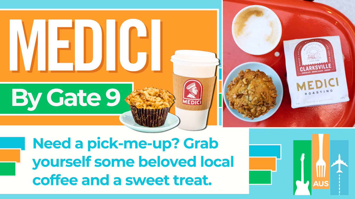 On travel days, caffeine isn’t just a craving. It’s a lifeline. We get it. Luckily, Medici is near to get you through. 😌☕

By Gate 9, or skip the guesswork and use our digital map 📲 tinyurl.com/mr8ztdek