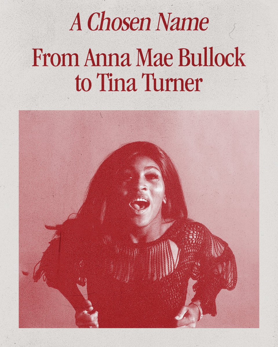 tinaturner's tweet image. For many LGBTQ people, a chosen name is about being seen for who they really are, much like Tina's chosen name for herself.