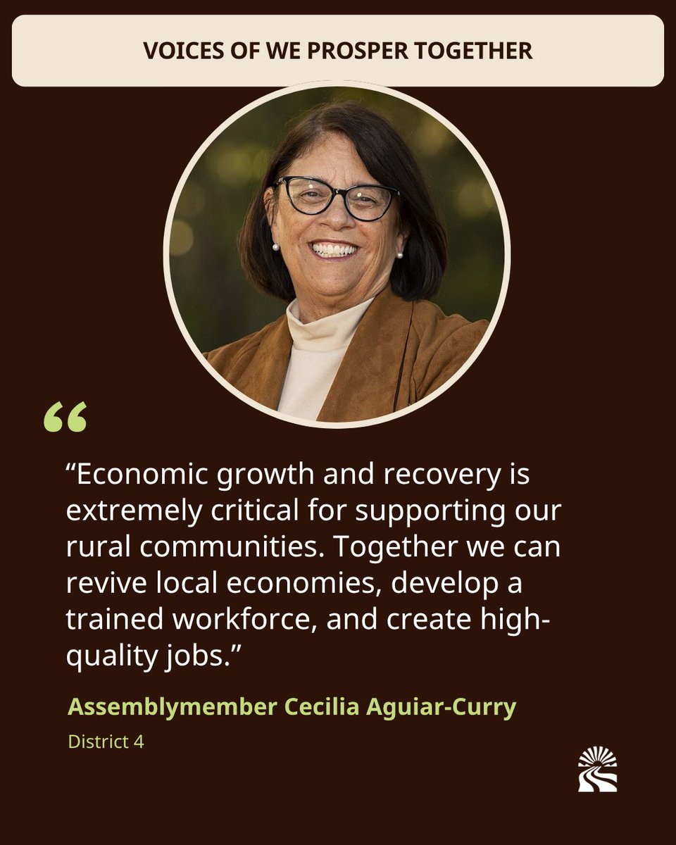 We Prosper Together (@weprosperjuntos) on Twitter photo Weāre powered by a diverse collaborativeāincluding <a href="/AsmAguiarCurry/">Cecilia Aguiar-Curry</a>, who leads from her rural district across Yolo, Colusa, Solano, Napa, Sonoma & Lake Counties. š¾Ā
Together, weāre building an economy that uplifts all communities. š¤Ā
#CommunityVoice Weāre powered by a diverse collaborativeāincluding <a href="/AsmAguiarCurry/">Cecilia Aguiar-Curry</a>, who leads from her rural district across Yolo, Colusa, Solano, Napa, Sonoma & Lake Counties. š¾Ā
Together, weāre building an economy that uplifts all communities. š¤Ā
#CommunityVoice