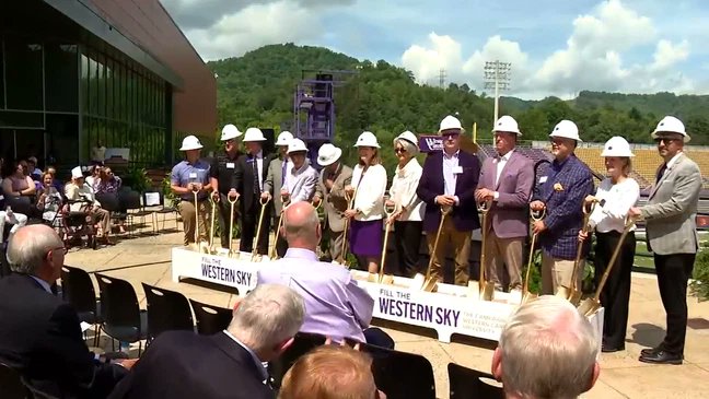 Tremendous ongoing coverage of today's "Fill the Western Sky" groundbreaking ceremony for the "Western SkyBox" at Whitmire Stadium from our friends at <a href="/WLOS_13/">WLOS</a>. Be sure to catch more from #CatamountCountry tonight during each of the evening news shows and more from