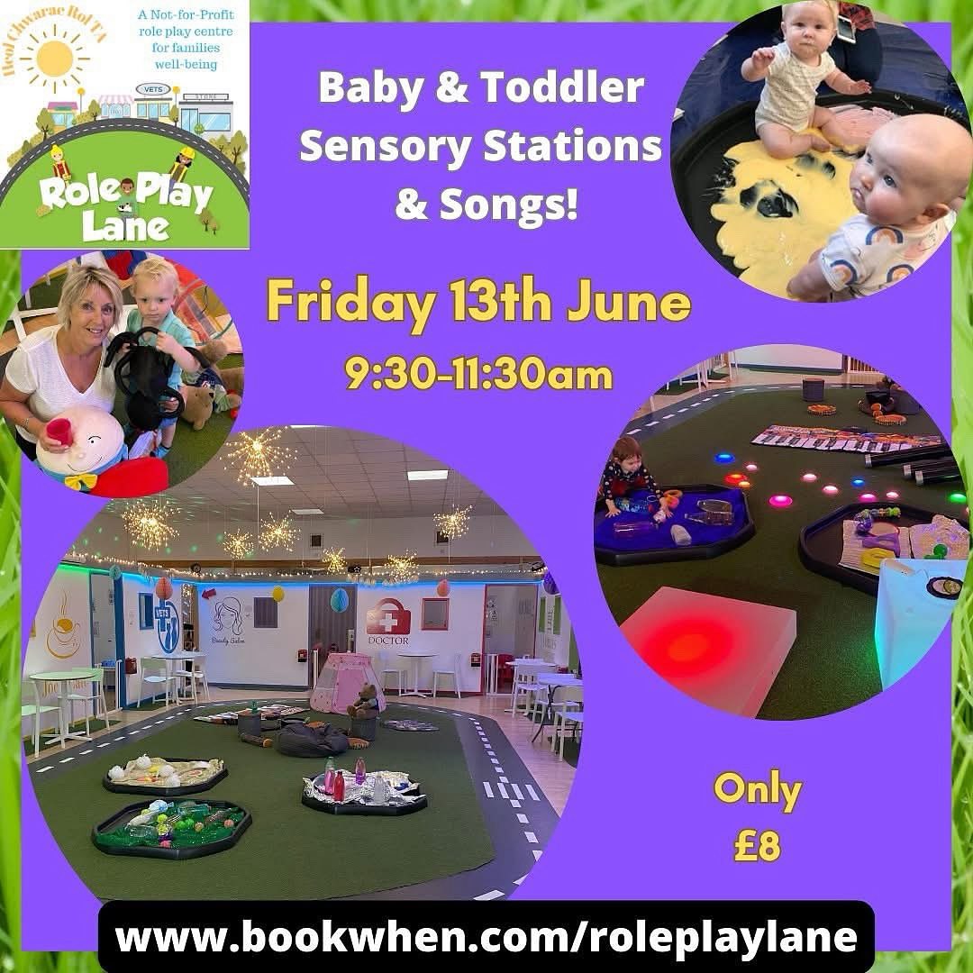 👶 Join us for our Baby &amp; Toddler Sensory &amp; Song Session! 

🚦Immerse your baby’s senses in our range of lights, sounds &amp; textures to help them explore and experience the world around them.

❤️We can’t wait to see you!

Book via: bookwhen.com/roleplaylane

#roleplaylane