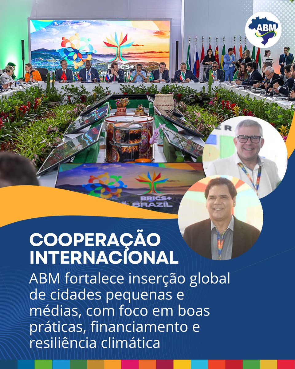 📢 A ABM fortalece a inserção global das cidades, especialmente as de pequeno e médio porte, facilitando o acesso a boas práticas, financiamento e estratégias de resiliência climática 🌍

🔗 Saiba mais: abm.org.br/cooperacao-int…